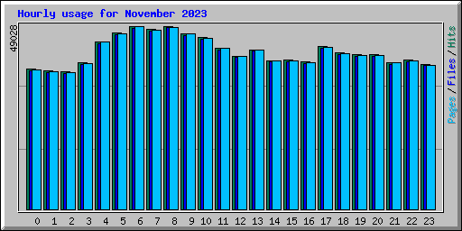 Hourly usage for November 2023