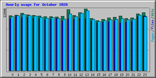 Hourly usage for October 2026
