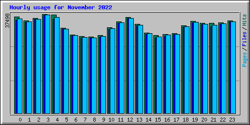 Hourly usage for November 2022