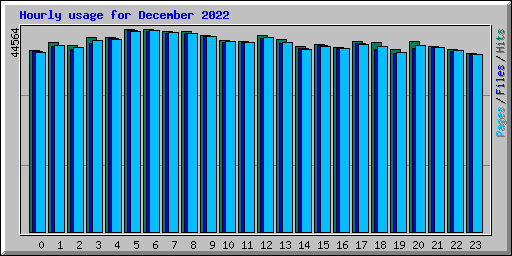 Hourly usage for December 2022