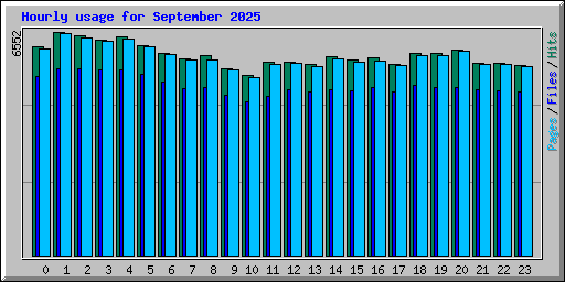 Hourly usage for September 2025