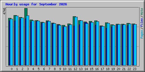 Hourly usage for September 2026